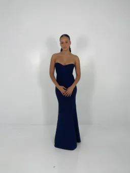 Herve Leger Navy Sara Gown Size S / AU 8 for rent on The Volte - image 1