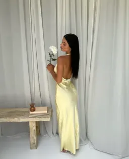 Little JC Boutique Andie Satin Maxi Dress Size S / AU 8 for rent on The Volte - image 2