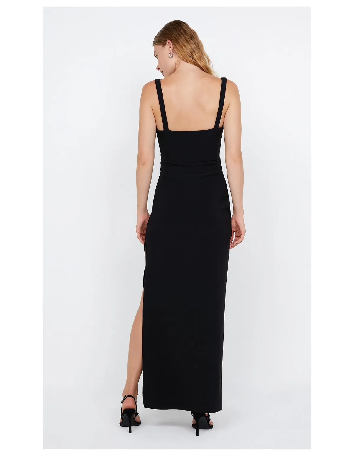 Bec and Bridge Leora Tuck Maxi Dress Black Size 10 - Image 2