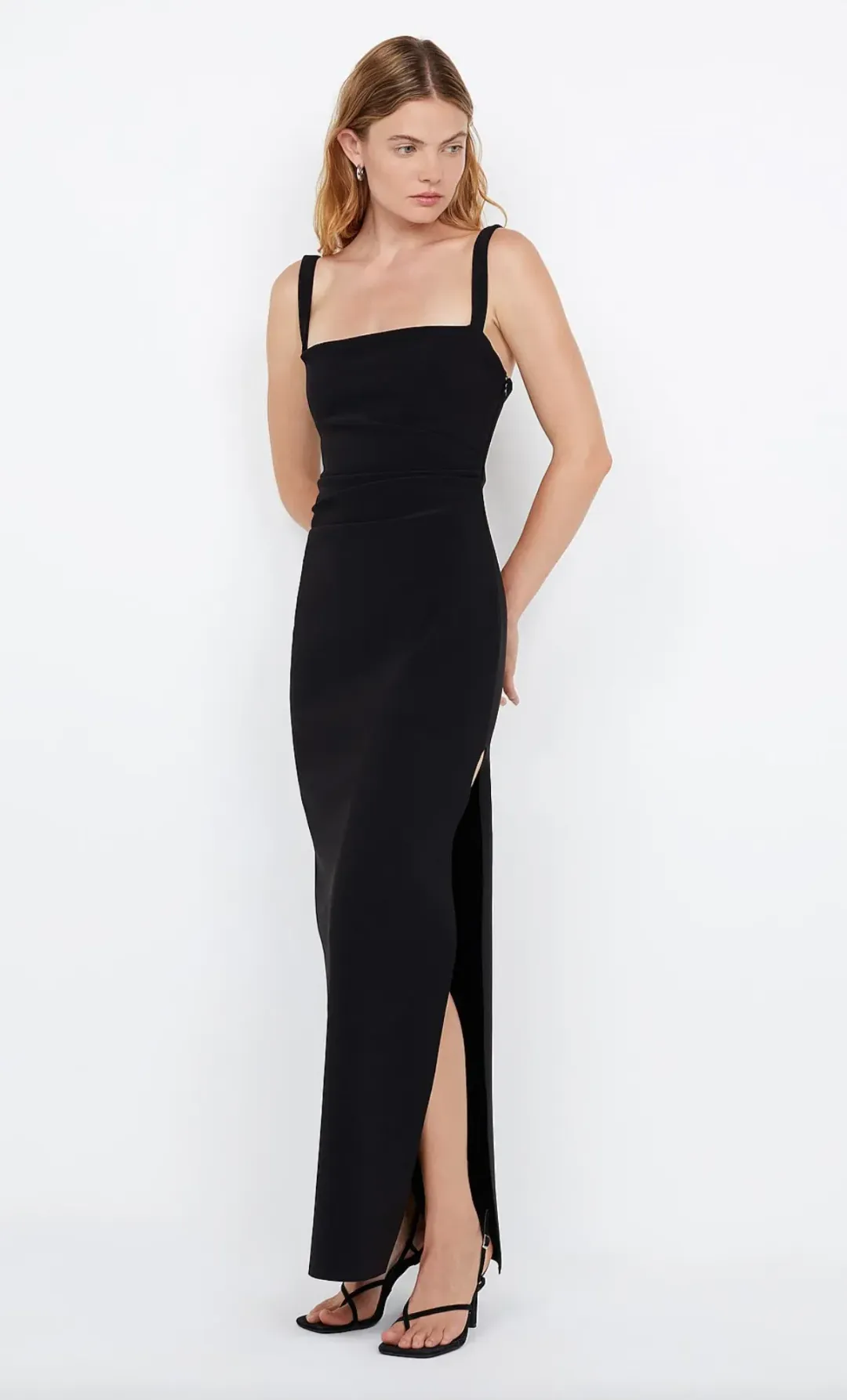 Bec and Bridge Leora Tuck Maxi Dress Black Size 10 for rent on The Volte - main image