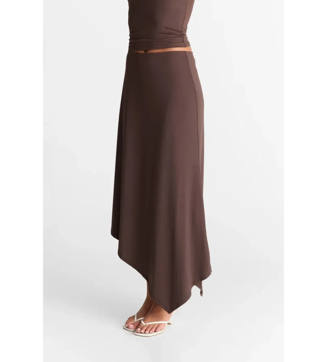 Sasha Therese Lyra Tank and Maxi Skirt Set Chocolate Size AU 8 for rent on The Volte - main image