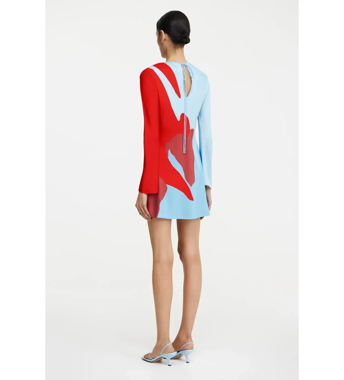 Significant Other Alia Mini Dress Crimson Stencil Size AU 12 - Image 3