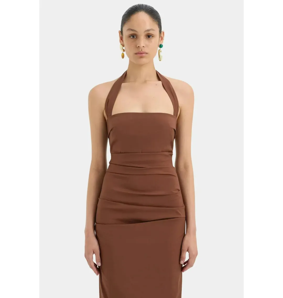 Sir the Label Nikki Gown in Brown Size 1 / AU 8 for rent on The Volte - main image