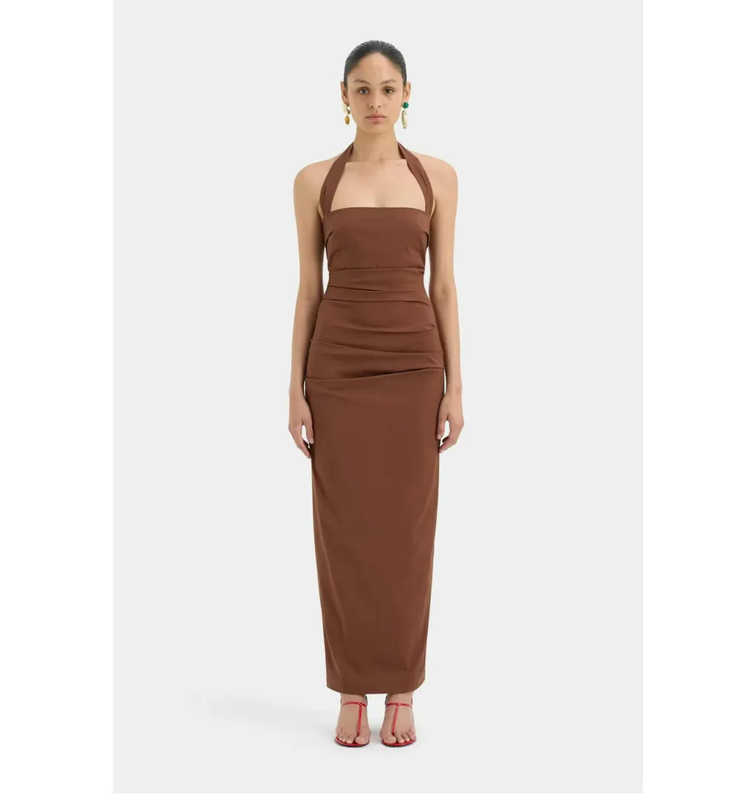 Sir the Label Nikki Gown in Brown Size 1 / AU 8 for rent on The Volte - main image