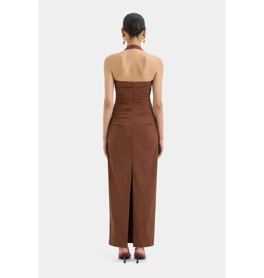 Sir the Label Nikki Gown in Brown Size 1 / AU 8 for rent on The Volte - main image
