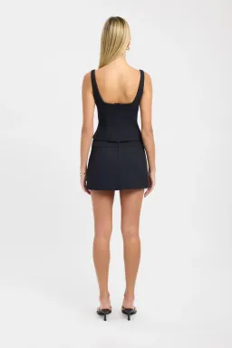 Kookai Ariel Bra Top and Double Belt Mini Skirt Set Black Size 8 for rent on The Volte - image 3