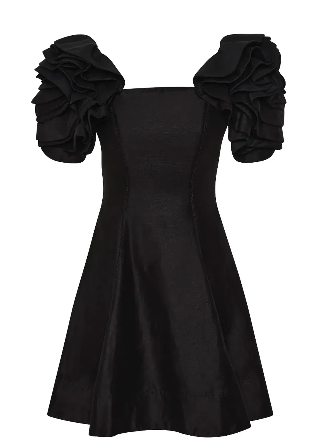 Aje Twyla Mini Dress in Black Size AU 8 for rent on The Volte - main image