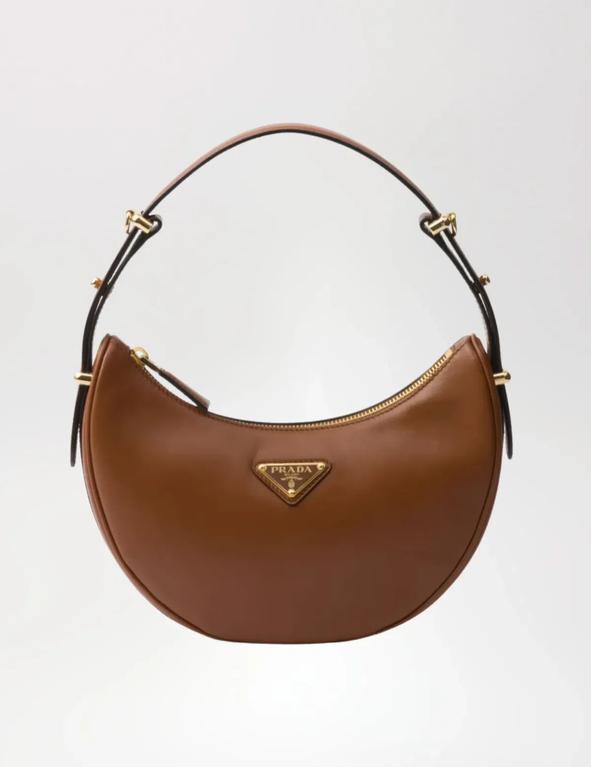 Prada Brown Arqué Shoulder Bag - Image 1