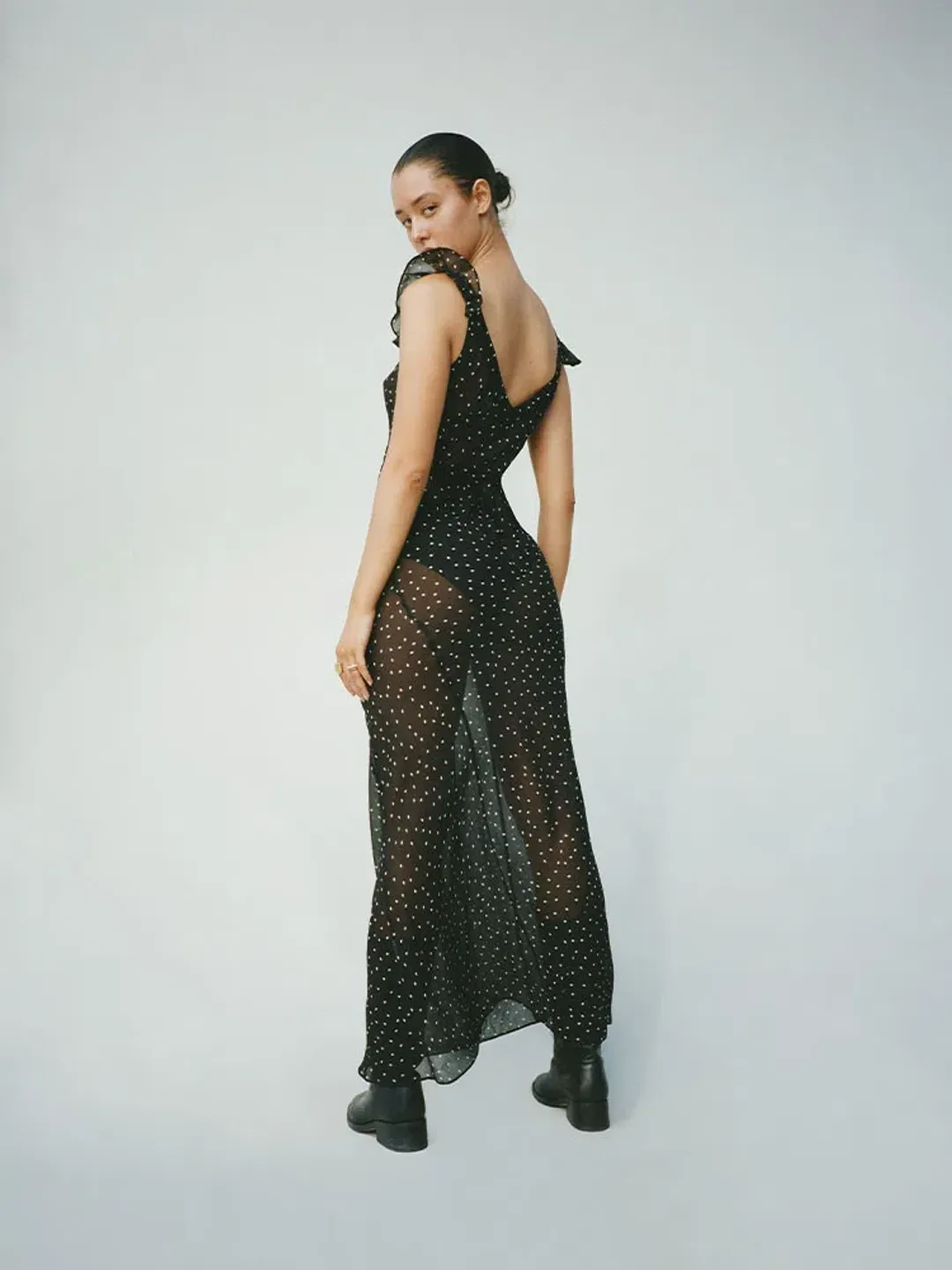 Realisation The Lila Dress in Celestial Black Size XS / AU 6 for rent on The Volte - main image