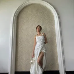 Aje Mika Draped Split Maxi Dress for rent on The Volte - image 3