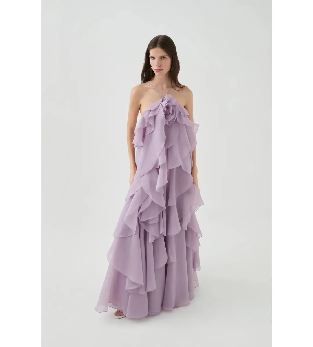 Aje Pandorea Layered Maxi Dress Size AU 10 for rent on The Volte - main image