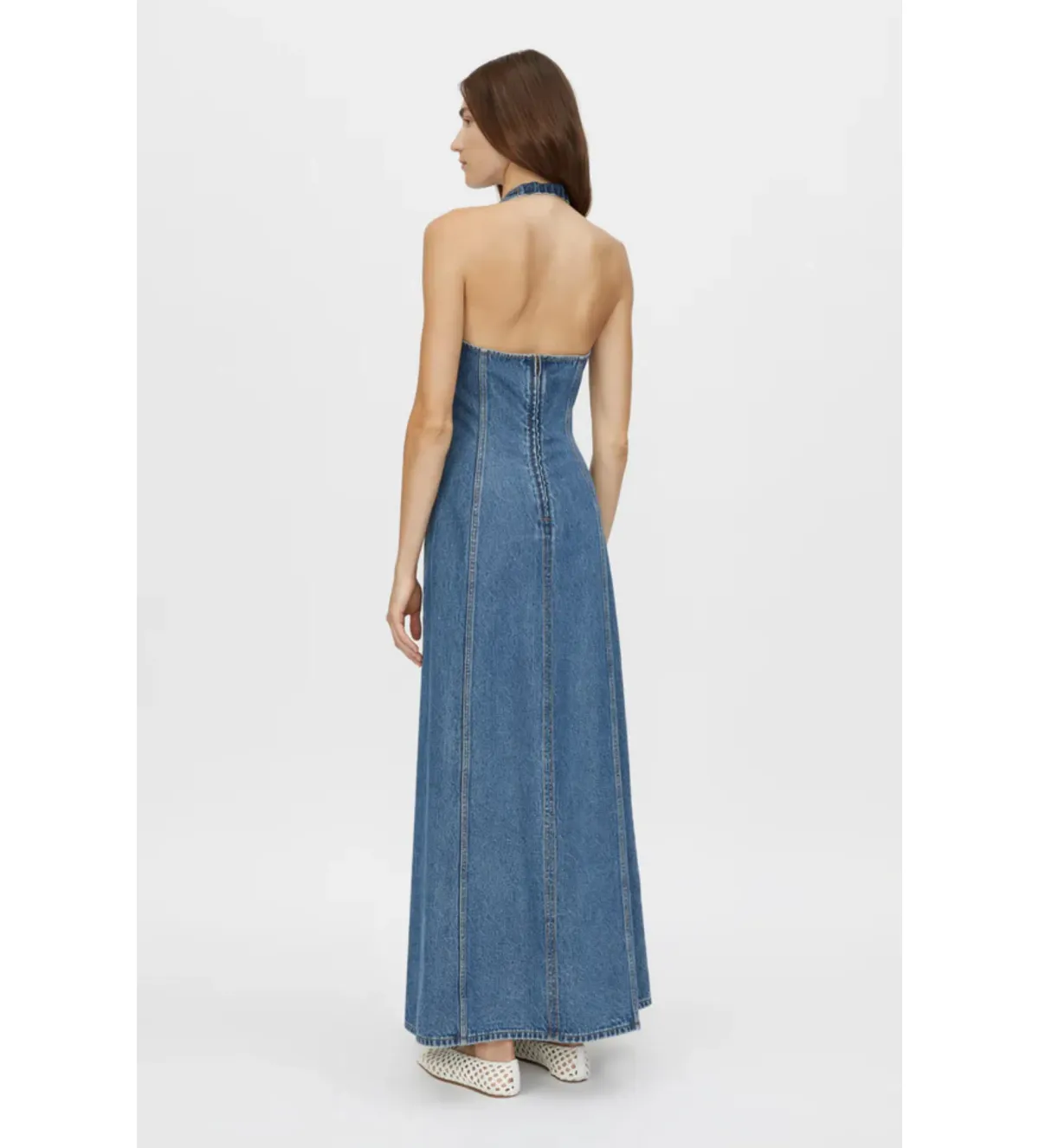 Camilla and Marc Cascadia Denim Dress in Classic Blue Size 6 - Image 3