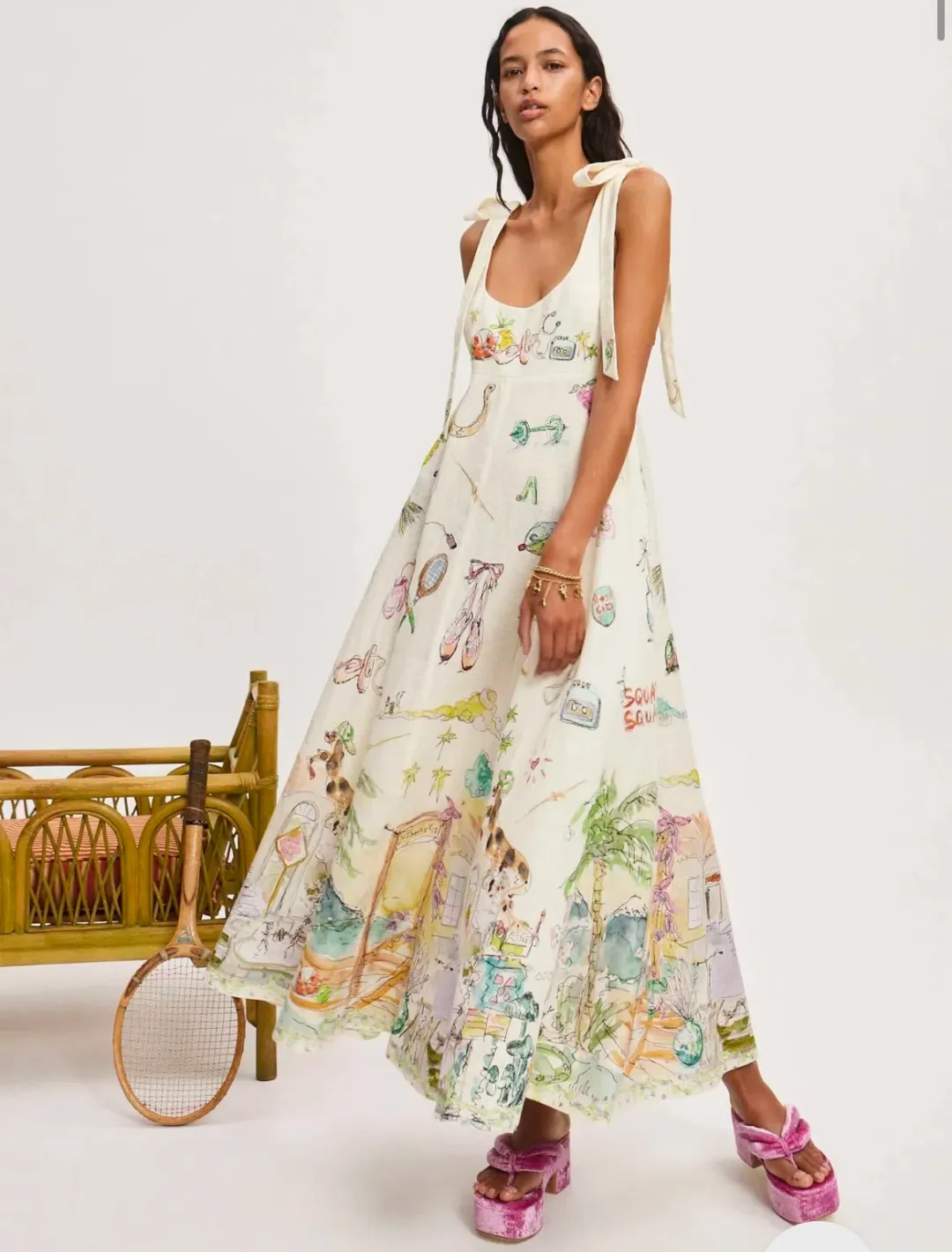 Alemais Anouk Ballet Sundress Size 8 for rent on The Volte - main image