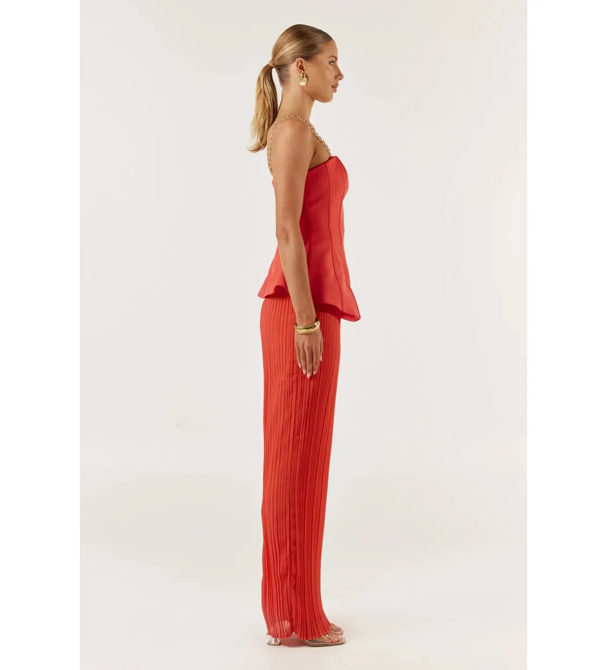 She is OLLÁ Marcelle Maxi Dress Red Size S/AU 8 - Image 5