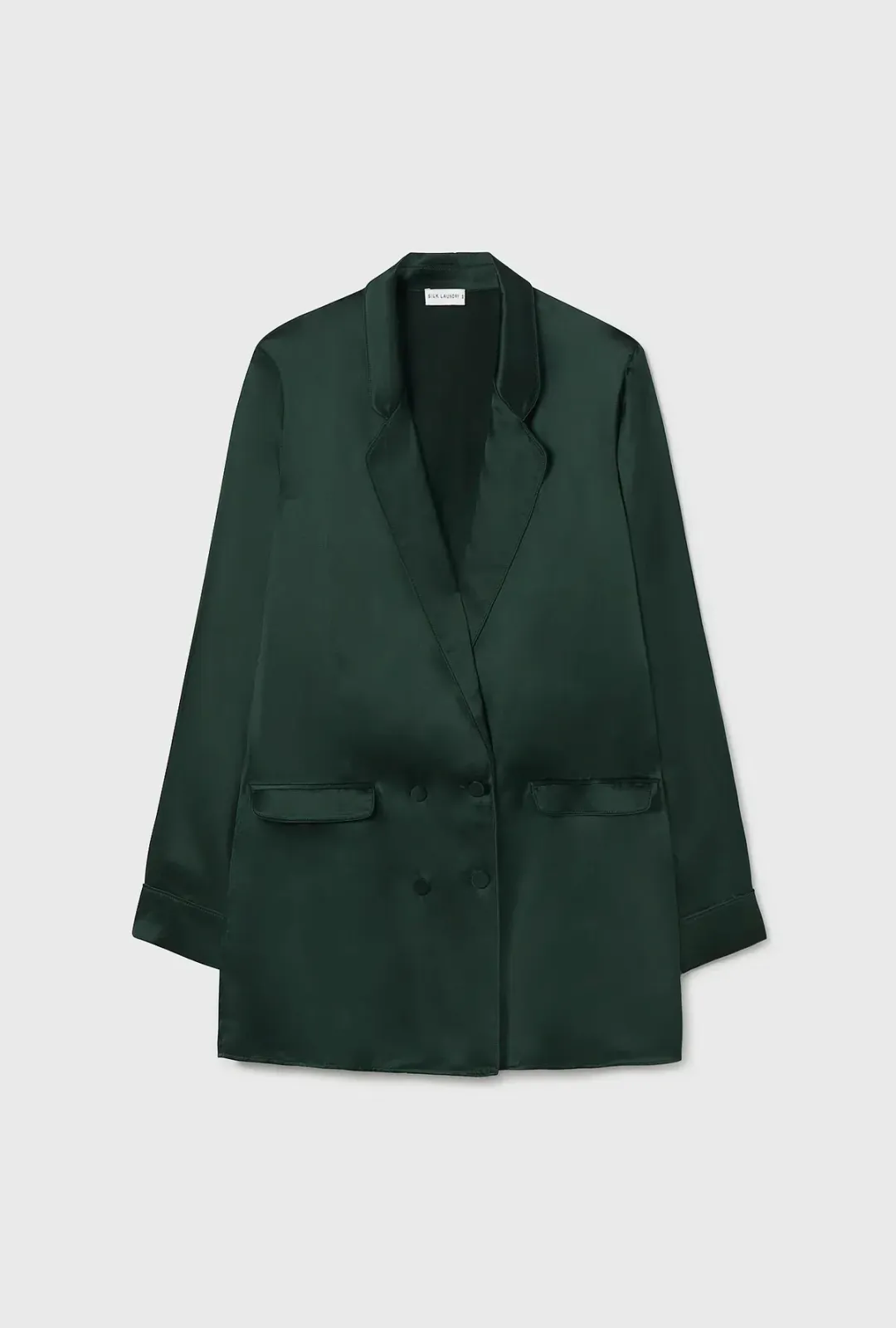 Silk Laundry Relaxed Blazer Scarab Green Size AU 8 for rent on The Volte - main image