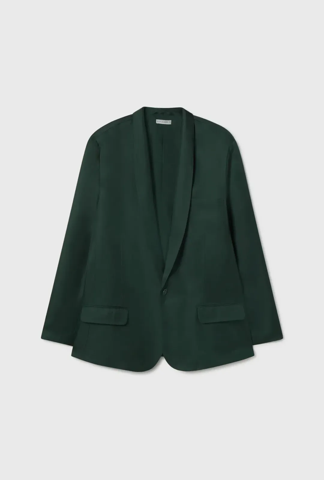 Silk Laundry Twill Miami Blazer Scarab Green Size 8/S for rent on The Volte - main image