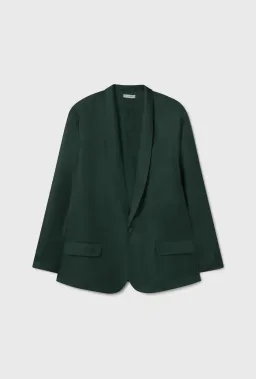 Silk Laundry Twill Miami Blazer Scarab Green Size 8/S for rent on The Volte - image 4