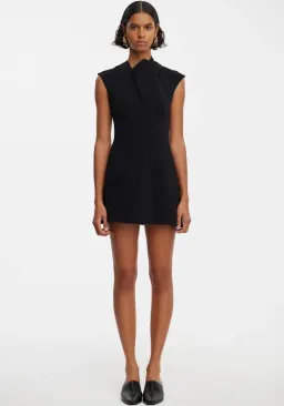 Acler Warfield Mini Dress Black Size AU 14 for rent on The Volte - image 1