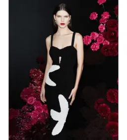 Rebecca Vallance Kiyo Bralette Midi Dress in Black Size AU 4 for rent on The Volte - image 2