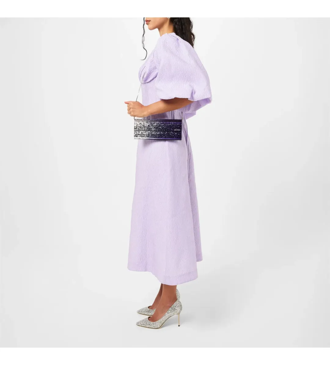 Rachel Gilbert Emiko Dress Lilac Size 16 for rent on The Volte - main image