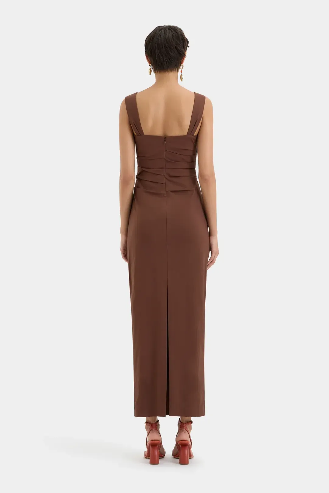 Sir The Label Dahlia Balconette Dress Brown Size 0/Au 6 for rent on The Volte - main image