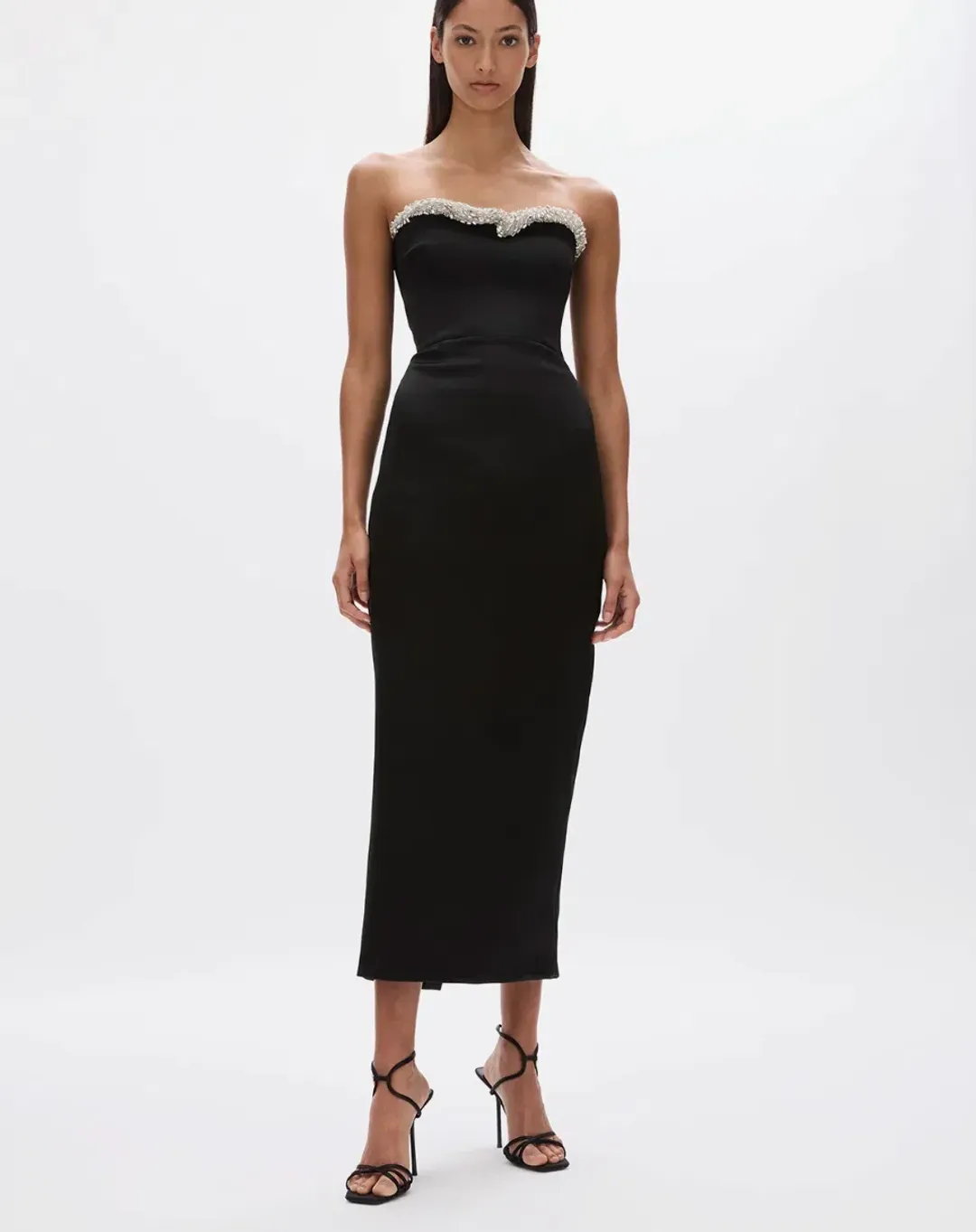 Rachel Gilbert Lorna Dress Gown Midi Black Size 0 / AU 6 for rent on The Volte - main image