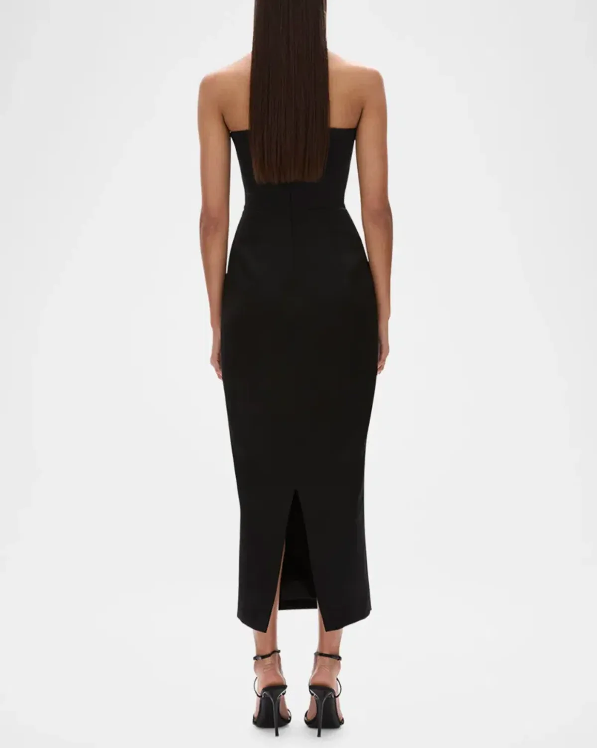 Rachel Gilbert Lorna Dress Gown Midi in Black Size 2 / Size AU 10 - Image 5