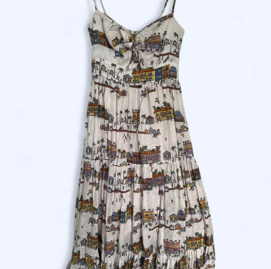 Zimmerman Mae Dress Maxi Print Size AU 8 for rent on The Volte - main image
