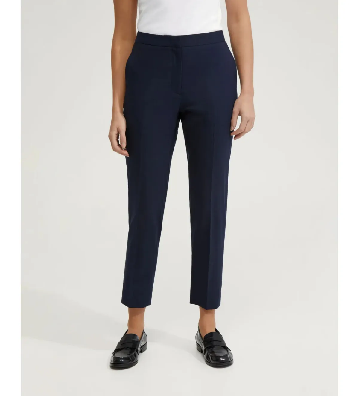Oxford Charla Wool Stretch Suit Pants in Navy Size 14 - Image 2