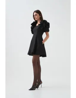 Aje Twyla Mini Dress Black Size 14 for rent on The Volte - image 2