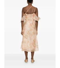 Zimmermann Illuminate Flutter Slip Dress in Guava Paradise Size 1 / AU 10 for rent on The Volte - image 3