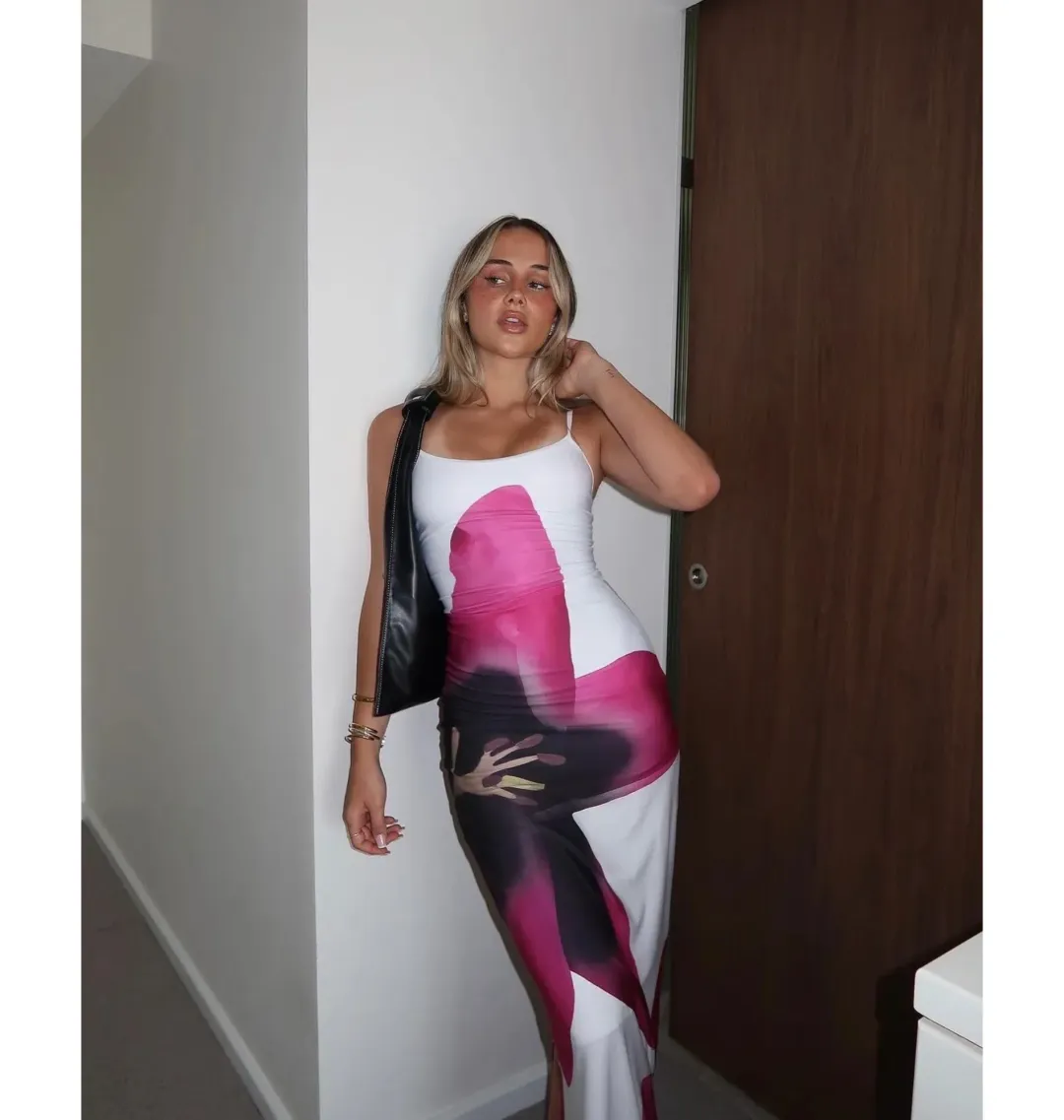 With Harper Lu Pearl Lily Slip Maxi Dress Floral Size XS / AU 6 for rent on The Volte - main image