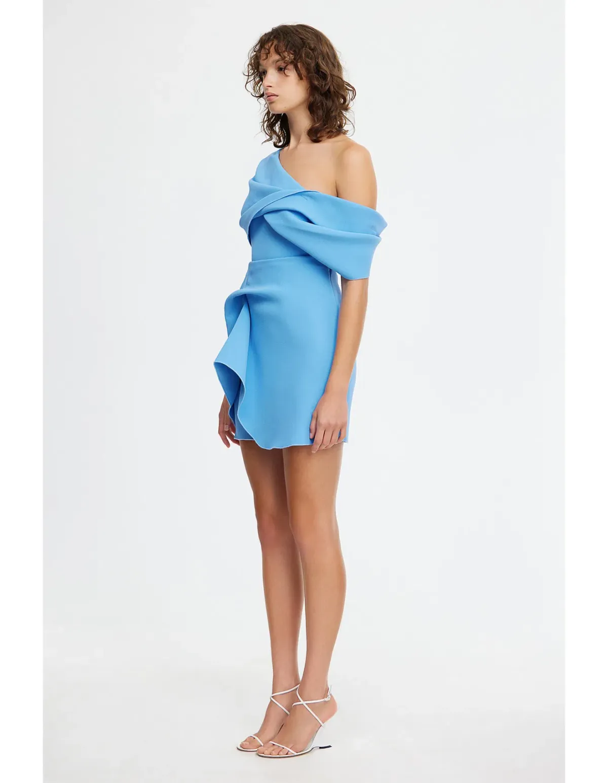 Acler Ashford Mini Dress Blue Size 10 - Image 2