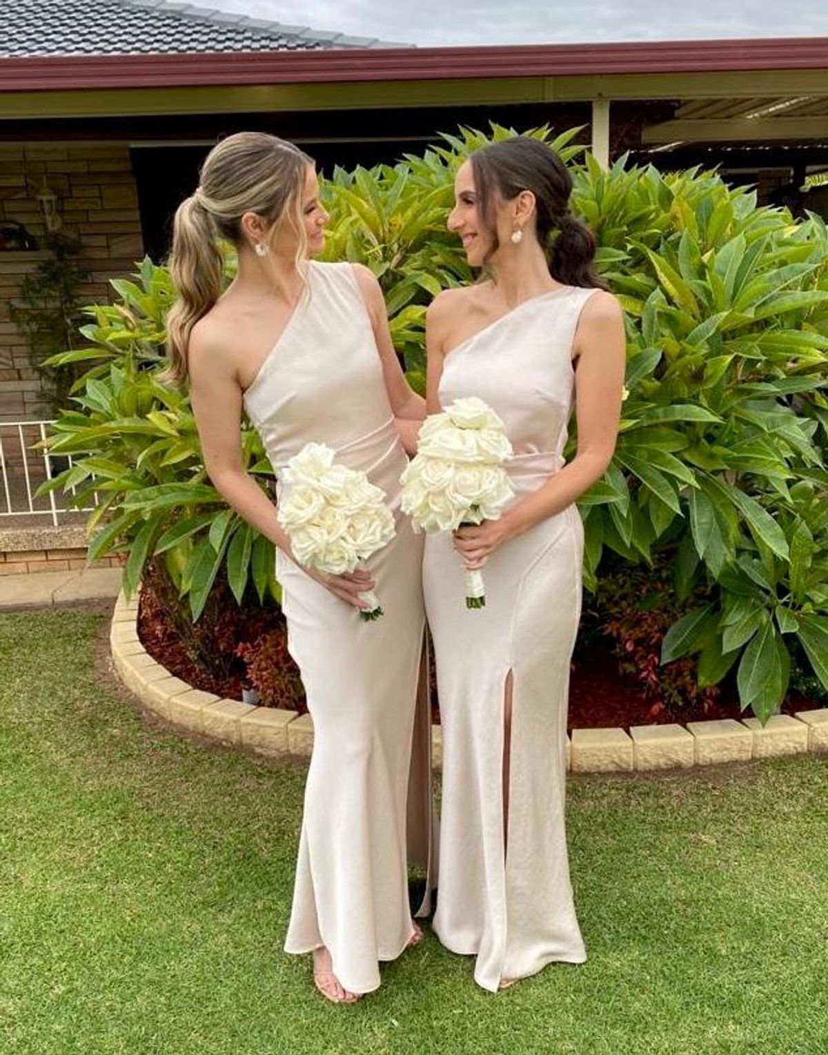 Bec & Bridge Dreamer Asym Dress Sand Size 8 - Image 5