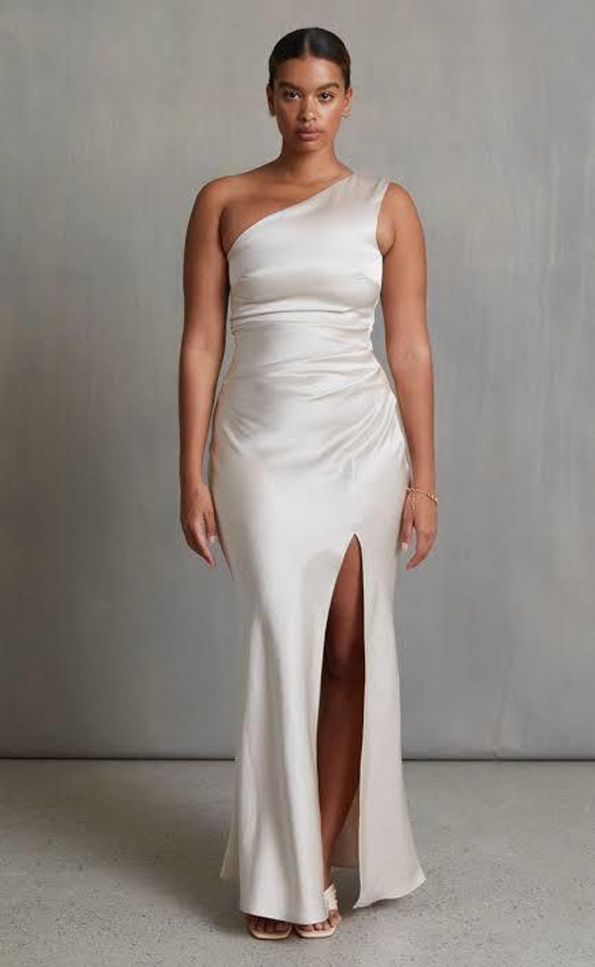 Bec & Bridge Dreamer Asym Dress Sand Size 8 - Image 7