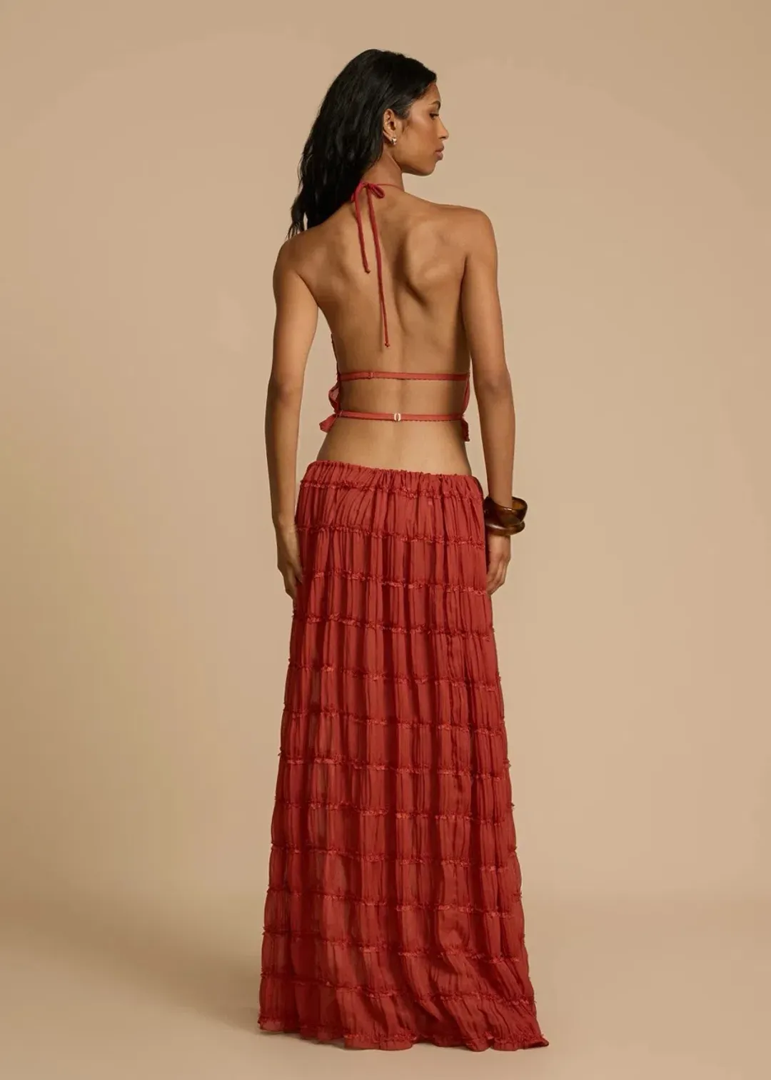 Arcina Ori Juliette Halter Set Red Size S / AU 8 for rent on The Volte - main image