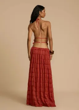 Arcina Ori Juliette Halter Set Red Size S / AU 8 for rent on The Volte - image 5