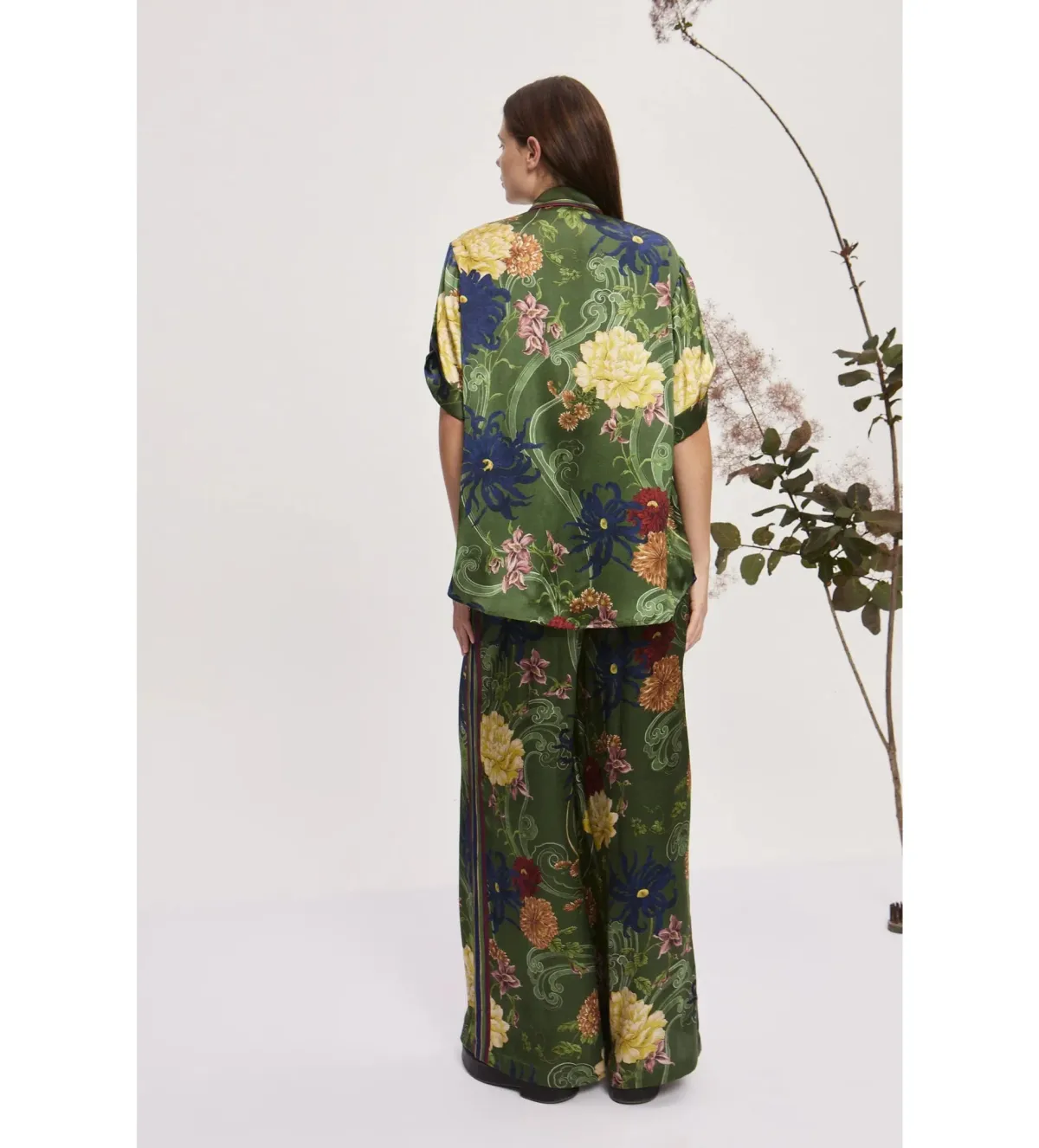 Alemais Avery Silk Shirt & Pant Set Size 10 - Image 3