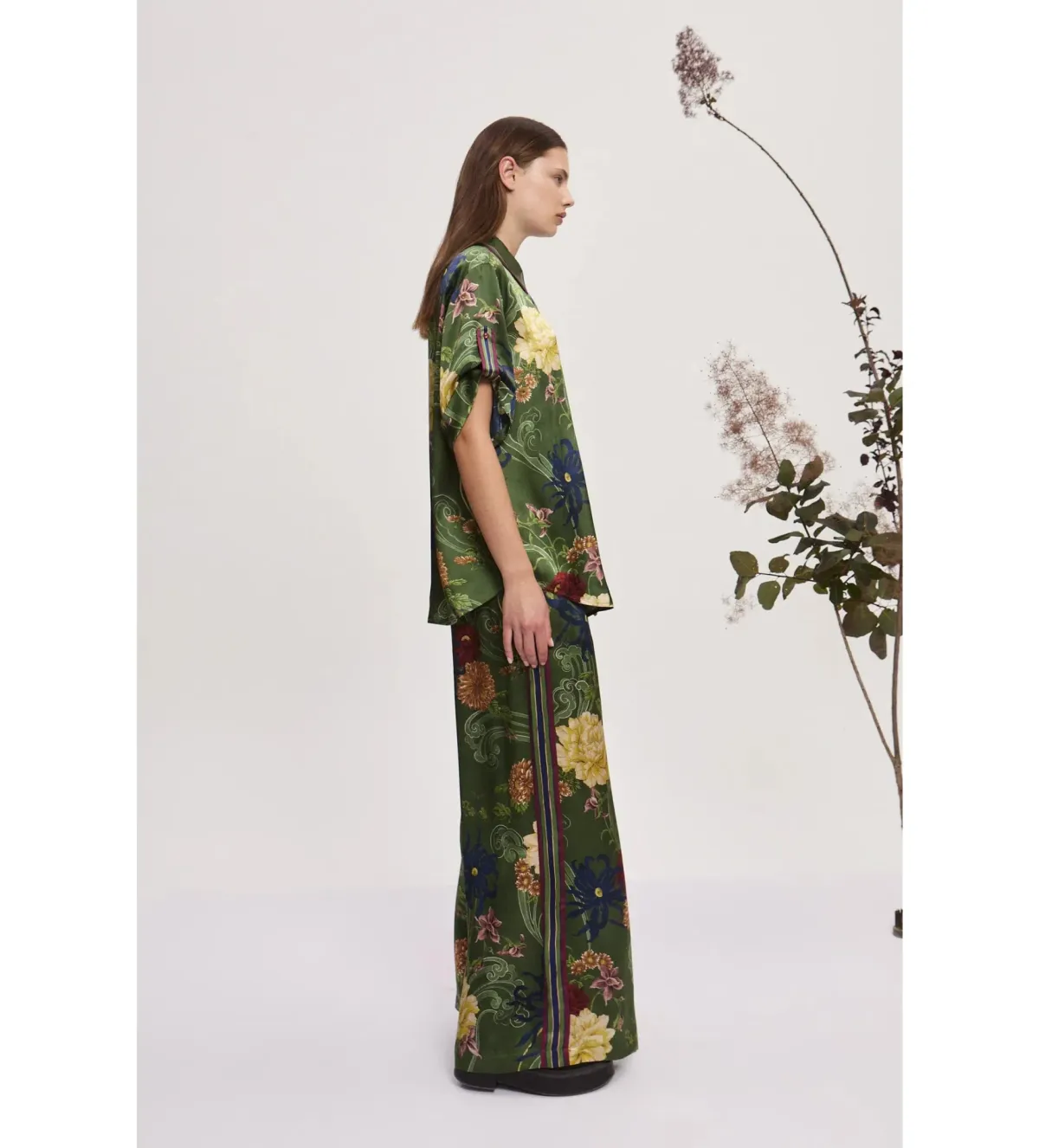 Alemais Avery Silk Shirt & Pant Set Size 10 - Image 2