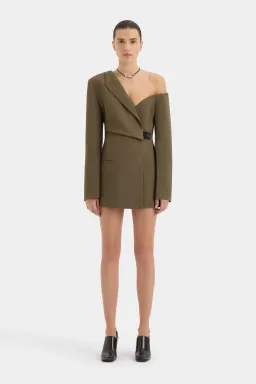 Sir The Label Sartoria Mini Dress Chocolate Marle Size 0 / AU 6 for rent on The Volte - image 1