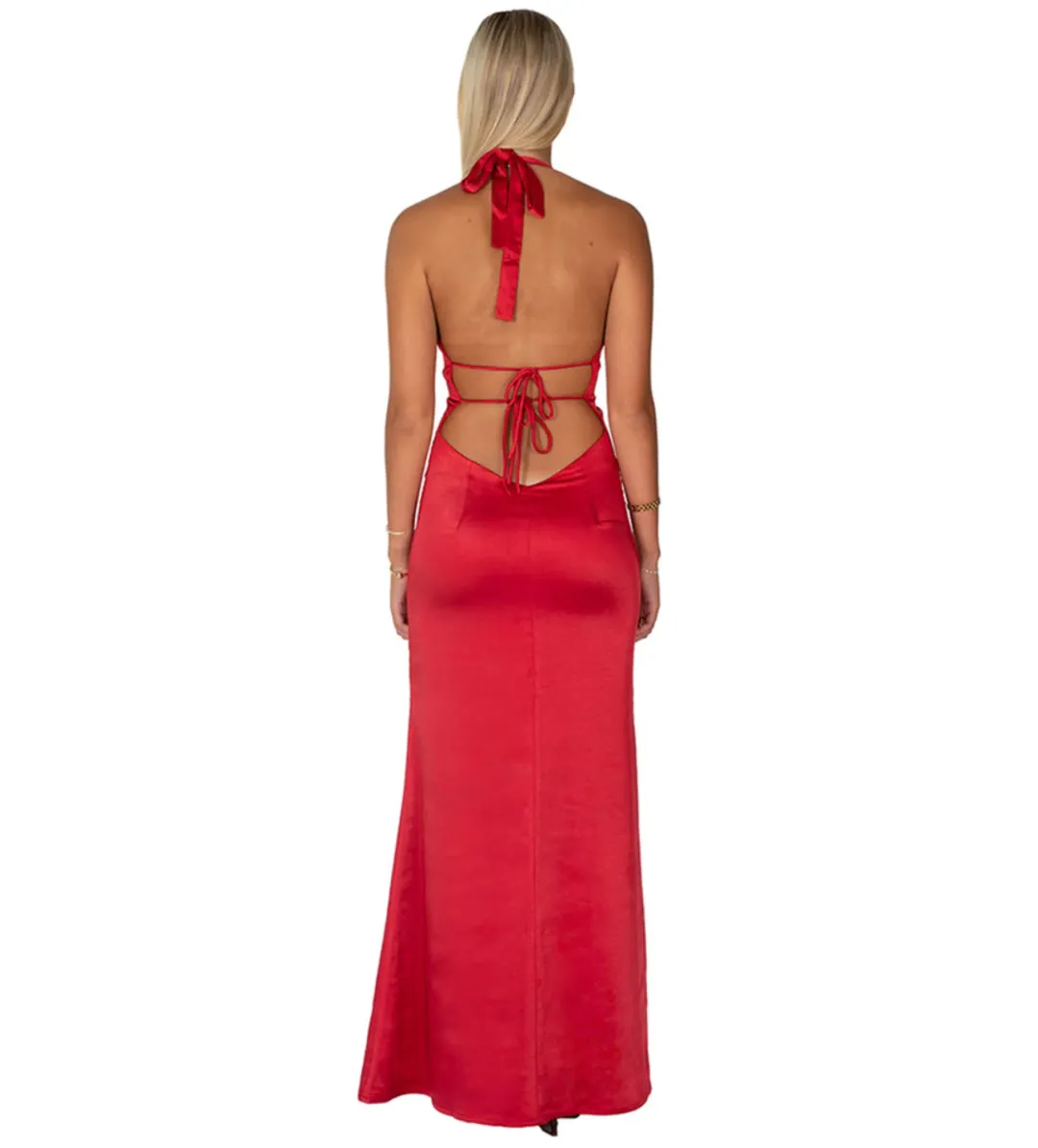 I Am Delilah Margot Maxi Dress Cherry Size S/Au 8 for rent on The Volte - main image