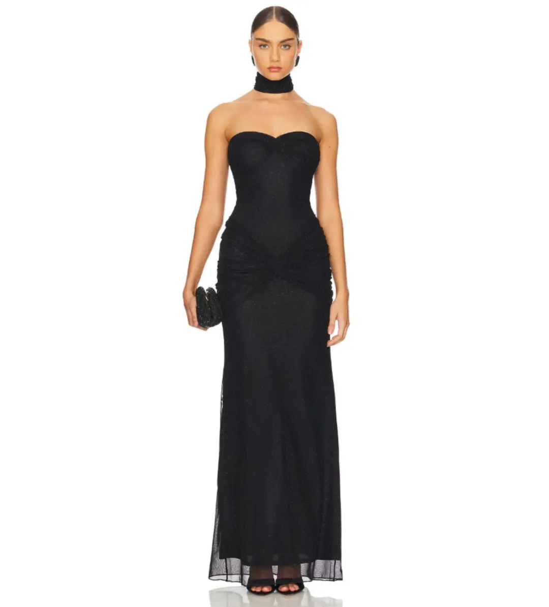 Mirror Palais Starlite Dress Black Size M for rent on The Volte - main image