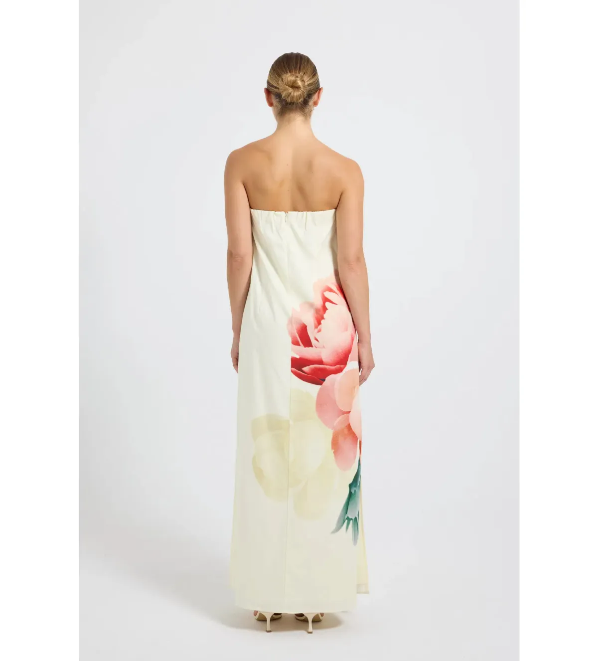 Pasduchas Nostalgia Strapless Maxi Dress Floral Size AU 12 - Image 3