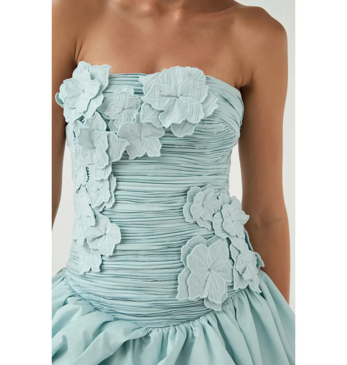 Aje Splendour Mini Dress in Silver Blue Size AU 8 - Image 3