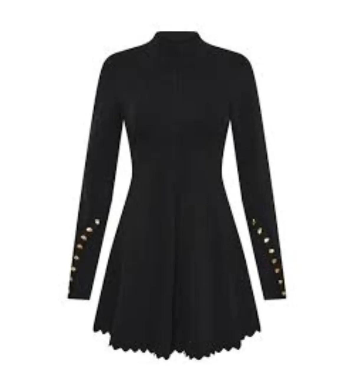 Aje Sylvia Knit Mini Dress Black Size AU 12 - Image 3
