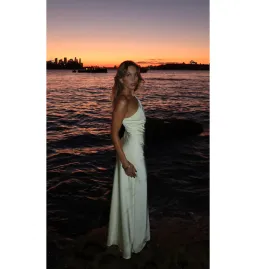 Bec & Bridge Lunetta Asym Dress in Ice Yellow Size AU 10 for rent on The Volte - image 3