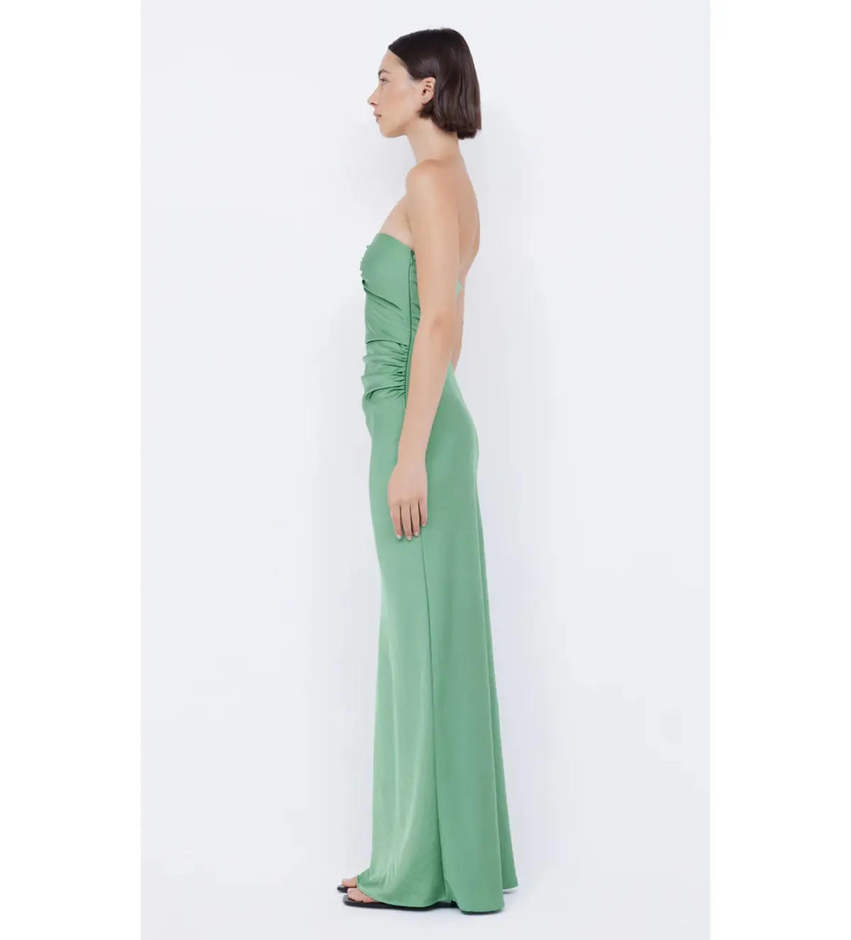Bec & Bridge Emilia Strapless Maxi Dress Green Apple Size 10 - Image 5