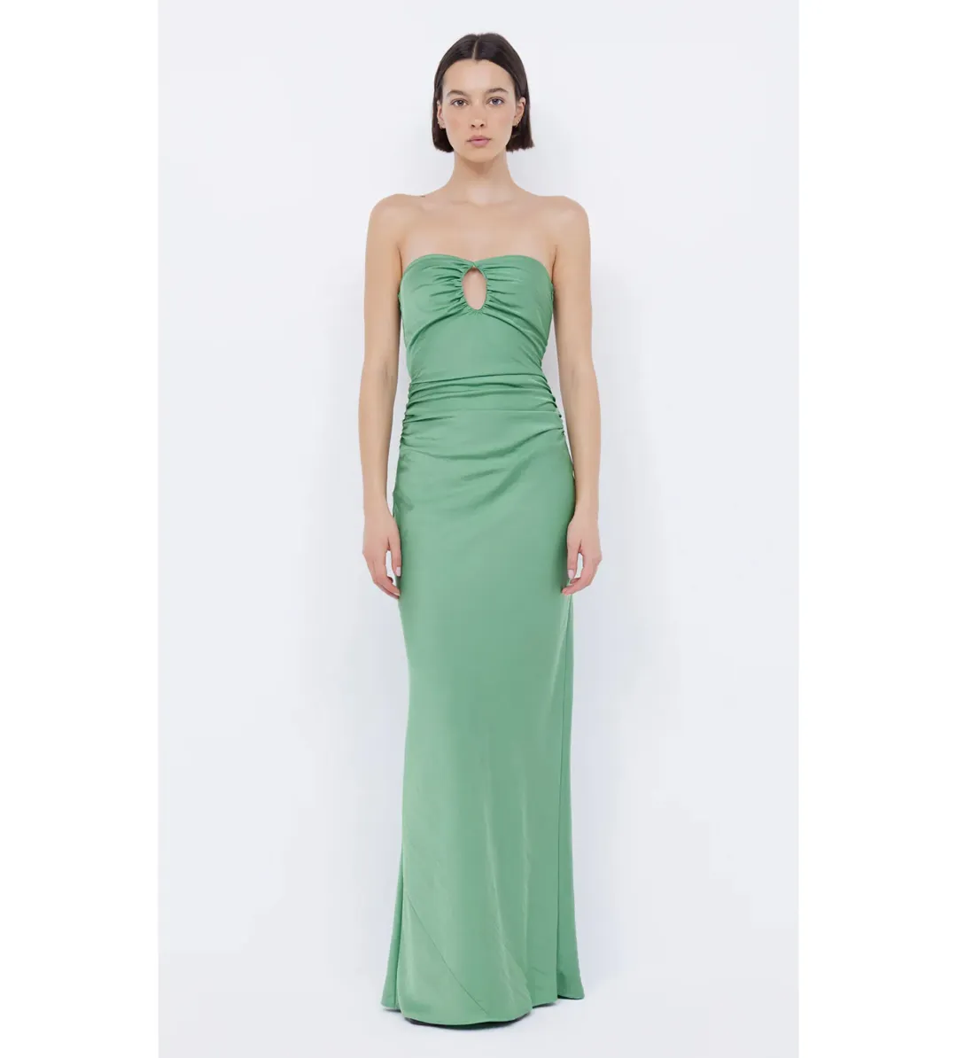 Bec & Bridge Emilia Strapless Maxi Dress Green Apple Size 10 for rent on The Volte - main image