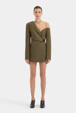 Sir the label Sartoria Mini Dress Chocolate Marle Size AU 8 for rent on The Volte - image 1