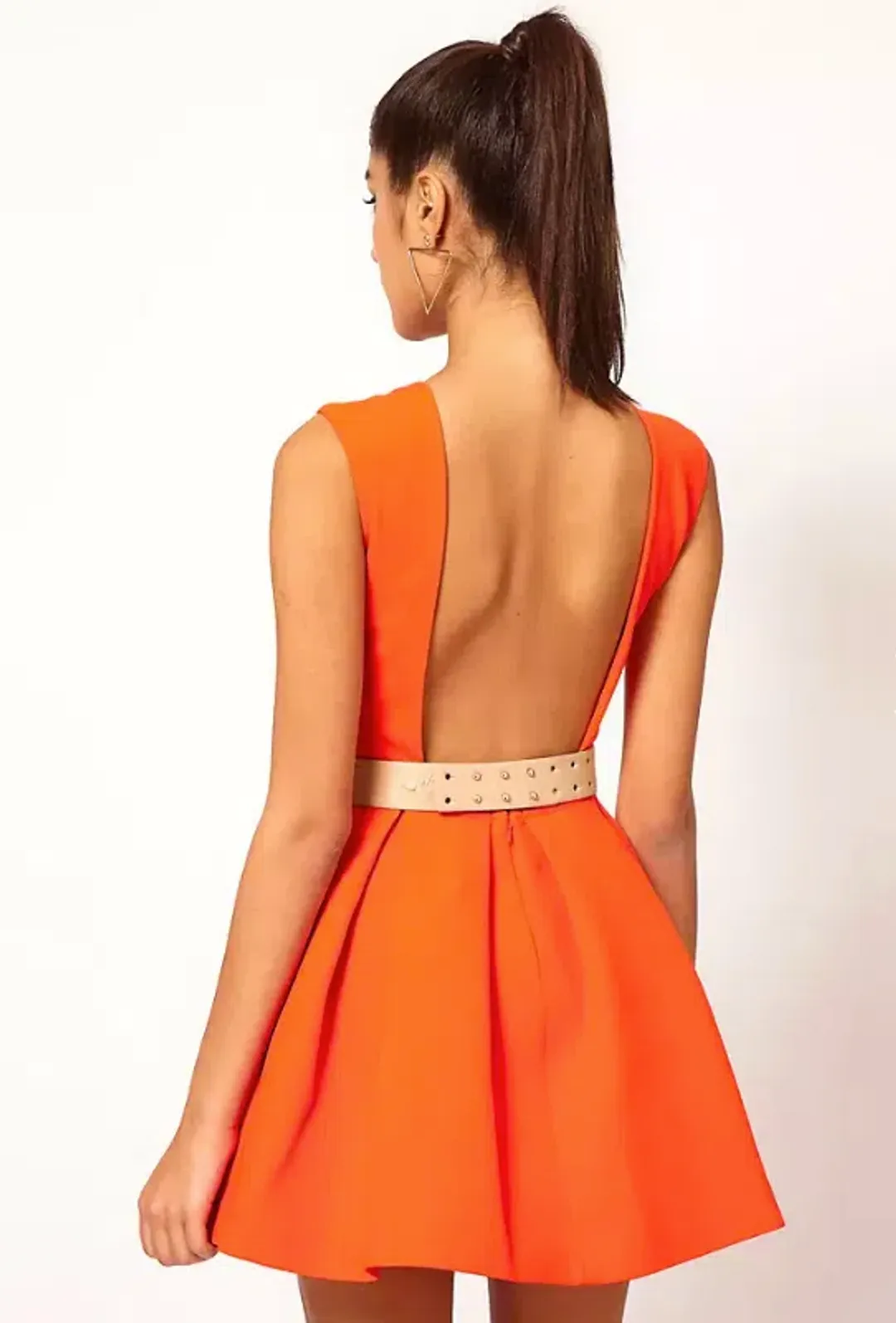 AQ/AQ Floyd Mini Dress Orange Size 6 for rent on The Volte - main image